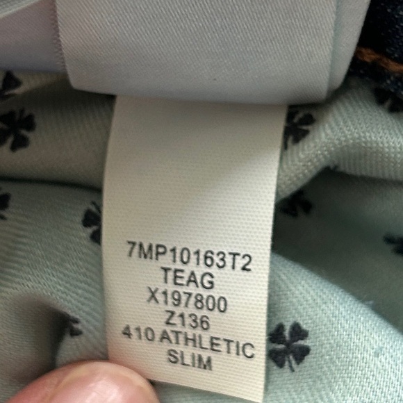 Lucky Brand 410 Athletic Slim Saturday Stretch Denim Blue Jeans NWT 40x30 - Picture 6 of 9